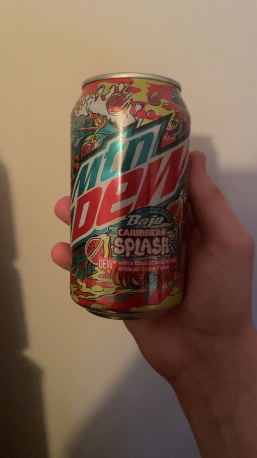 Full Unopened 12oz Can MTN Mountain Dew Baja Caribbean Splash Limited Edition
