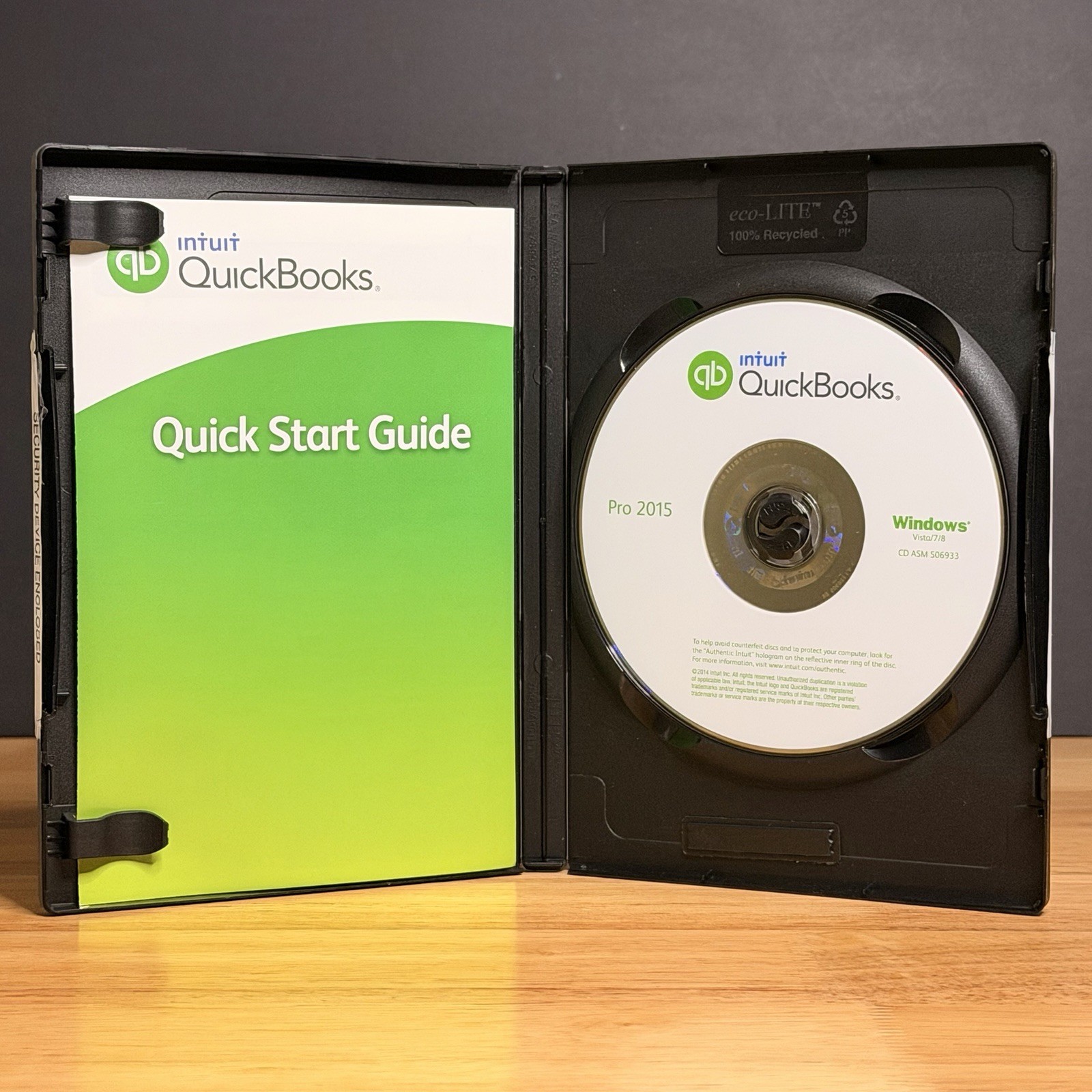 QuickBooks Desktop Pro 2015 Windows Accounting Retail -NO SUBSCRIPT10N- TESTED