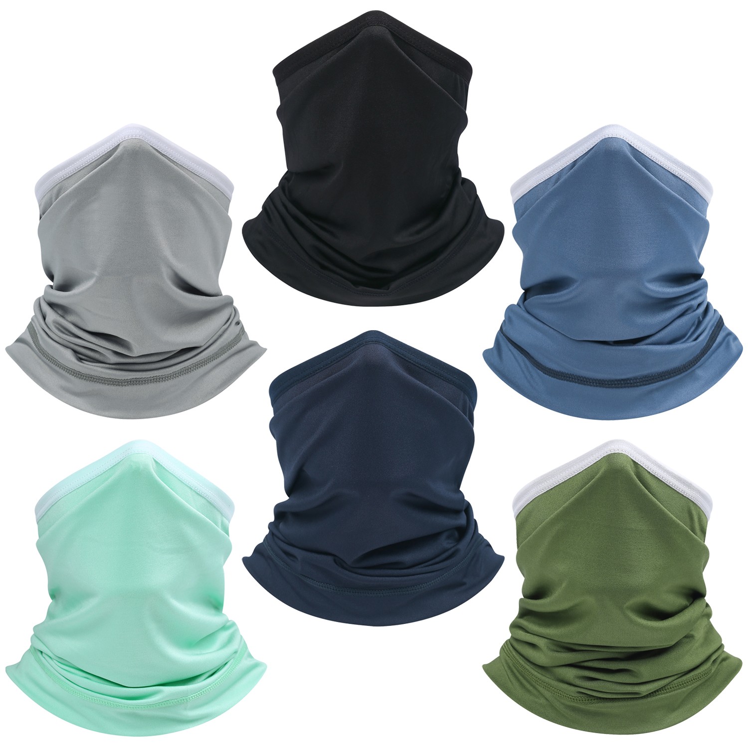 Neck Gaiter Face Cover Scarf UV Protection Breathable Thin Bandana for Men Women