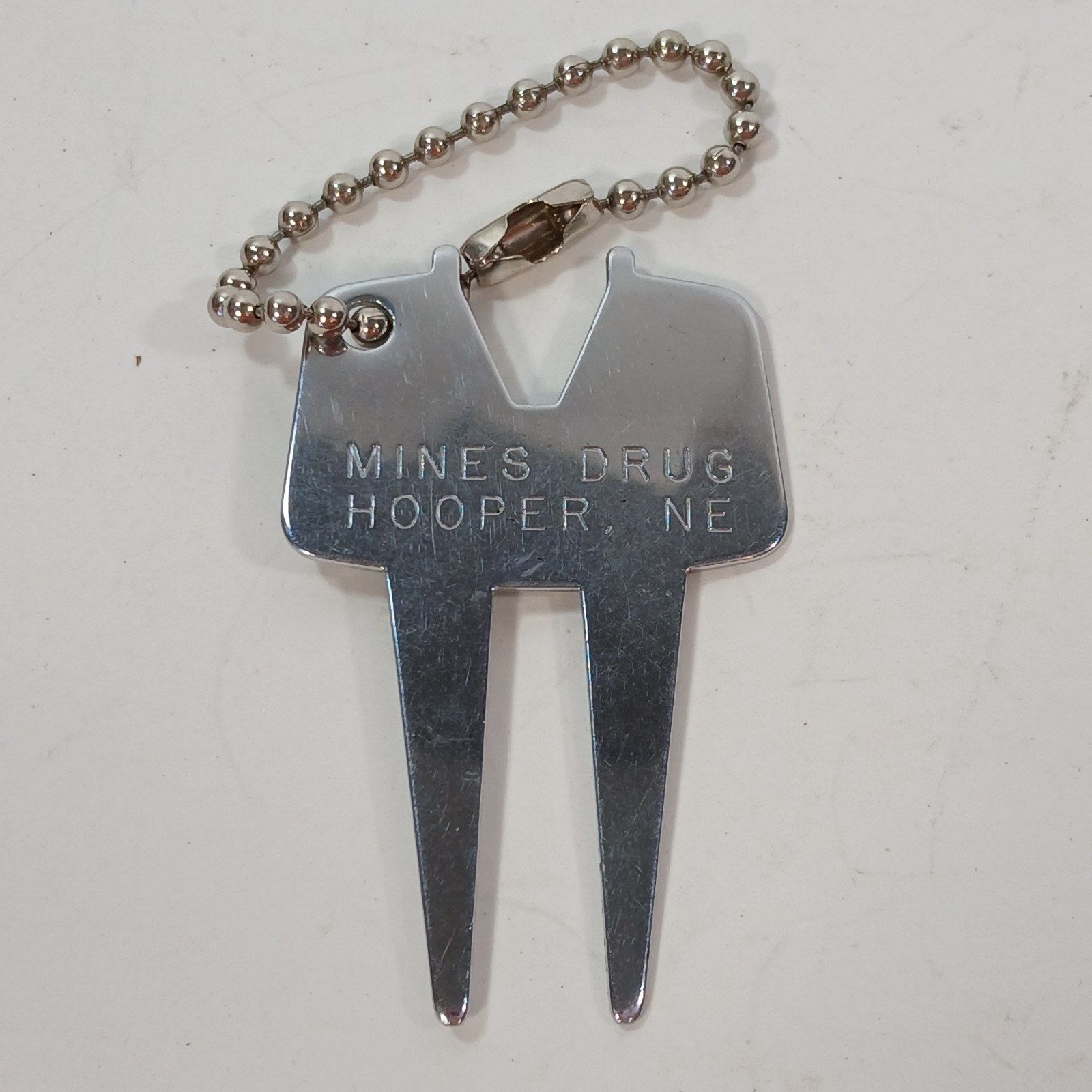 Golfaide Golf Divot Repair Tool Keychain Advertising Mines Drug Hooper Nebraska