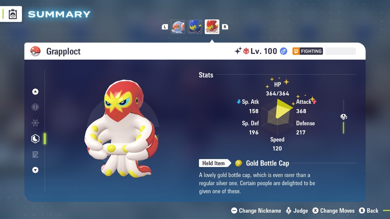 Pokémon Legends: Z-A Shiny Grapploct 6iv ✨Max EV✨ ALPHA