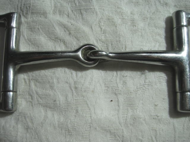Dee Ring Snaffle Bit Single Jointed Stainless Steel 4'' Horse Bit