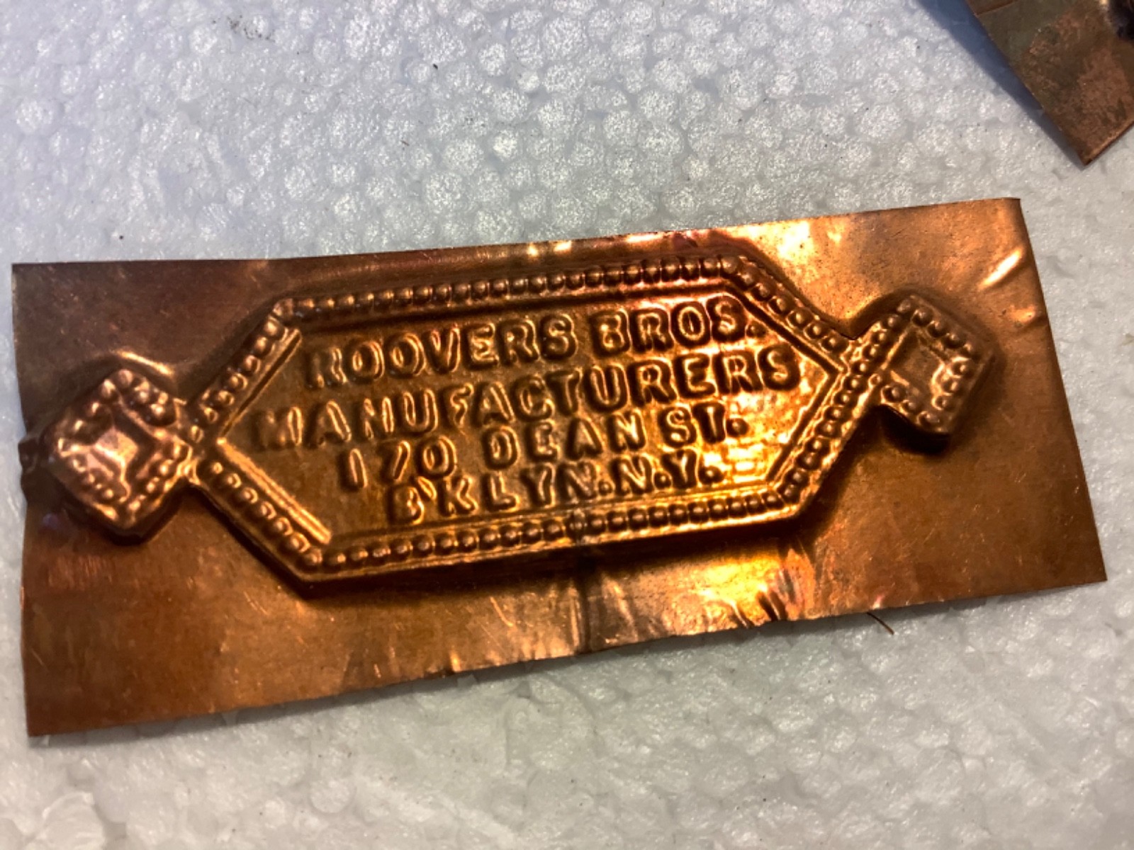 ROOVERS BROTHERS antique coin op name tag , zita shocker puss n boots donkey