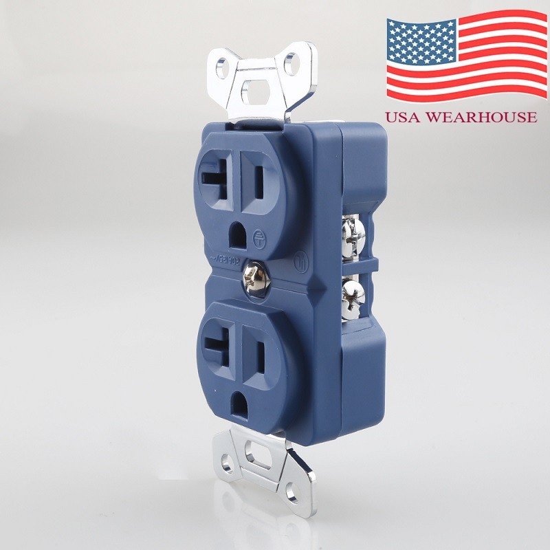 pure copper Rhodium plated Duplex Wall Power Receptacles outlet US distributor