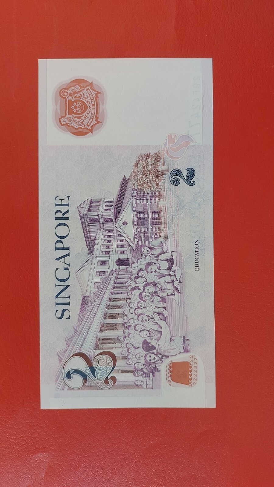 Singapore 2 Dollars 2005 Pick 46 UNC #424777