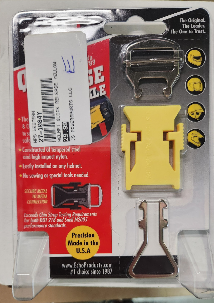 Echo Motorcycle Helmet Quick Release Buckle The Safety Helmet Chin Strap YELLOW