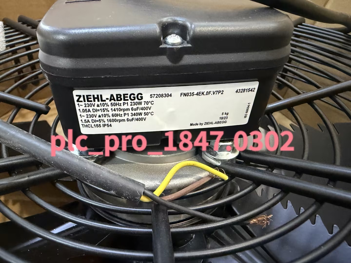 1PCS New ZIEHL-ABEGG FN035-4EK.0F.V7P2 230V Cooling Fan  Deliver quickly