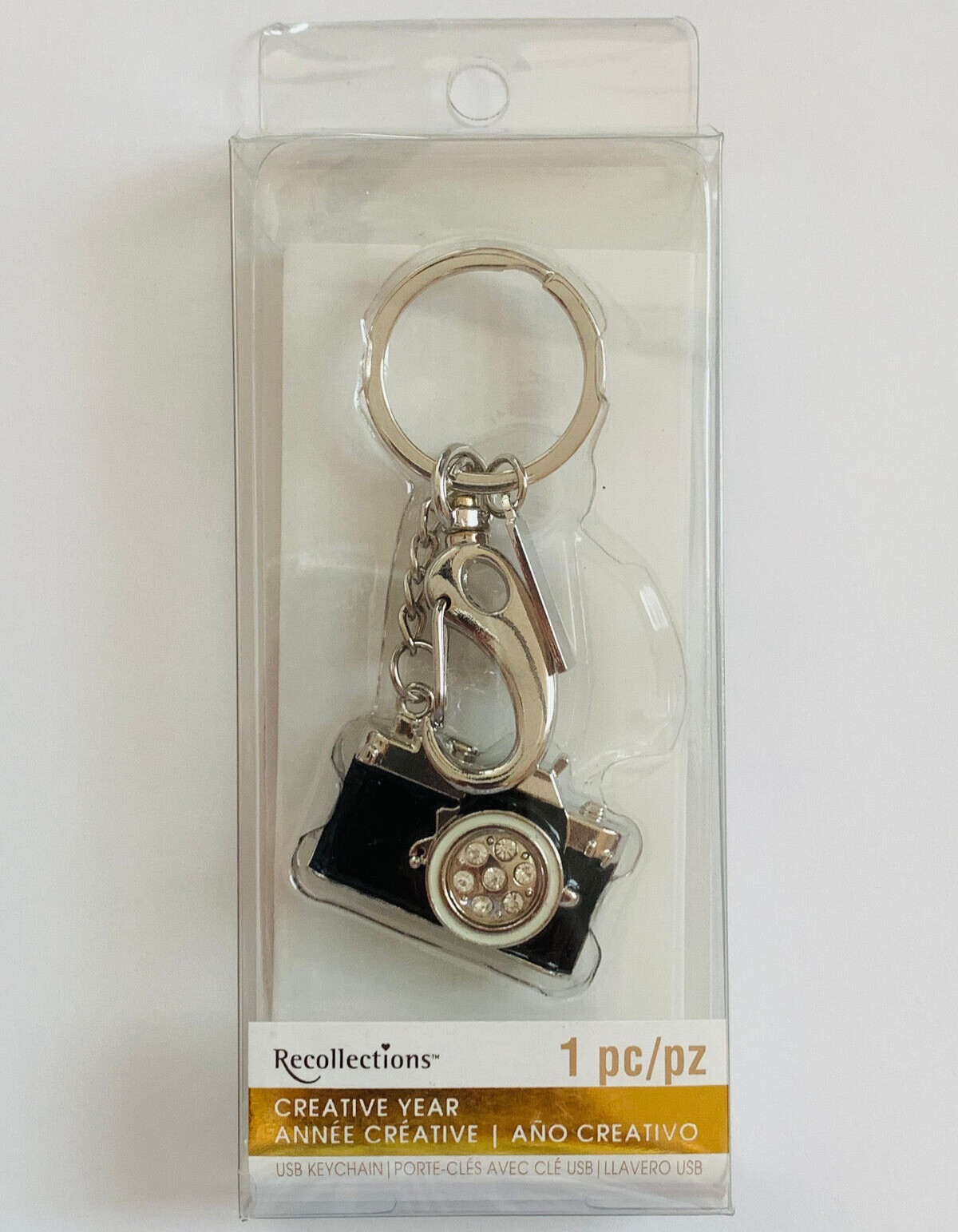 NEW MINIATURE NOVELTY VINTAGE STYLE CAMERA KEYCHAIN HIDDEN 1GB USB BLACK CHARM
