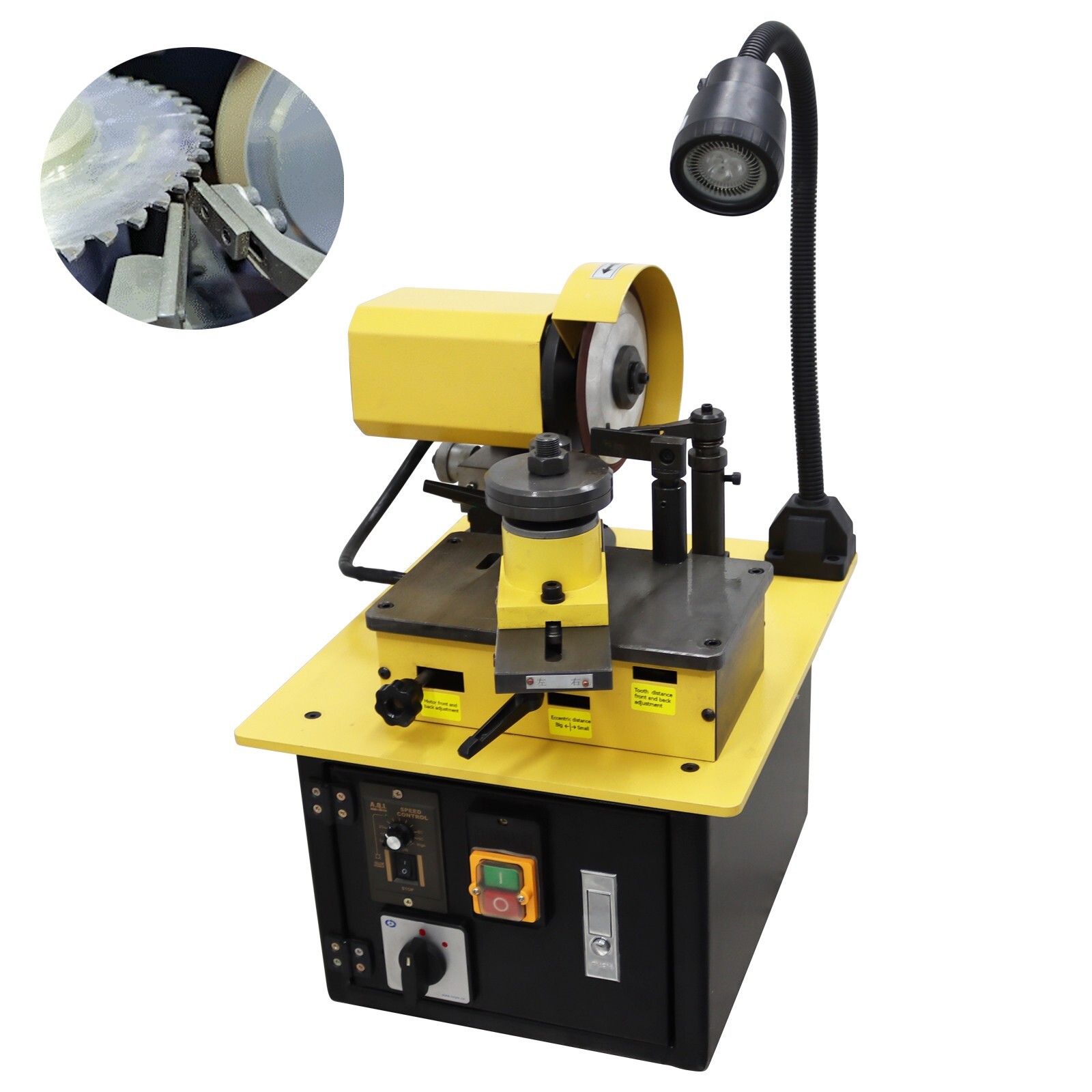 φ2.4"-φ13.8" Welding Saw Blade Grinding Machine Sharpener Thin Saw Blade 220V