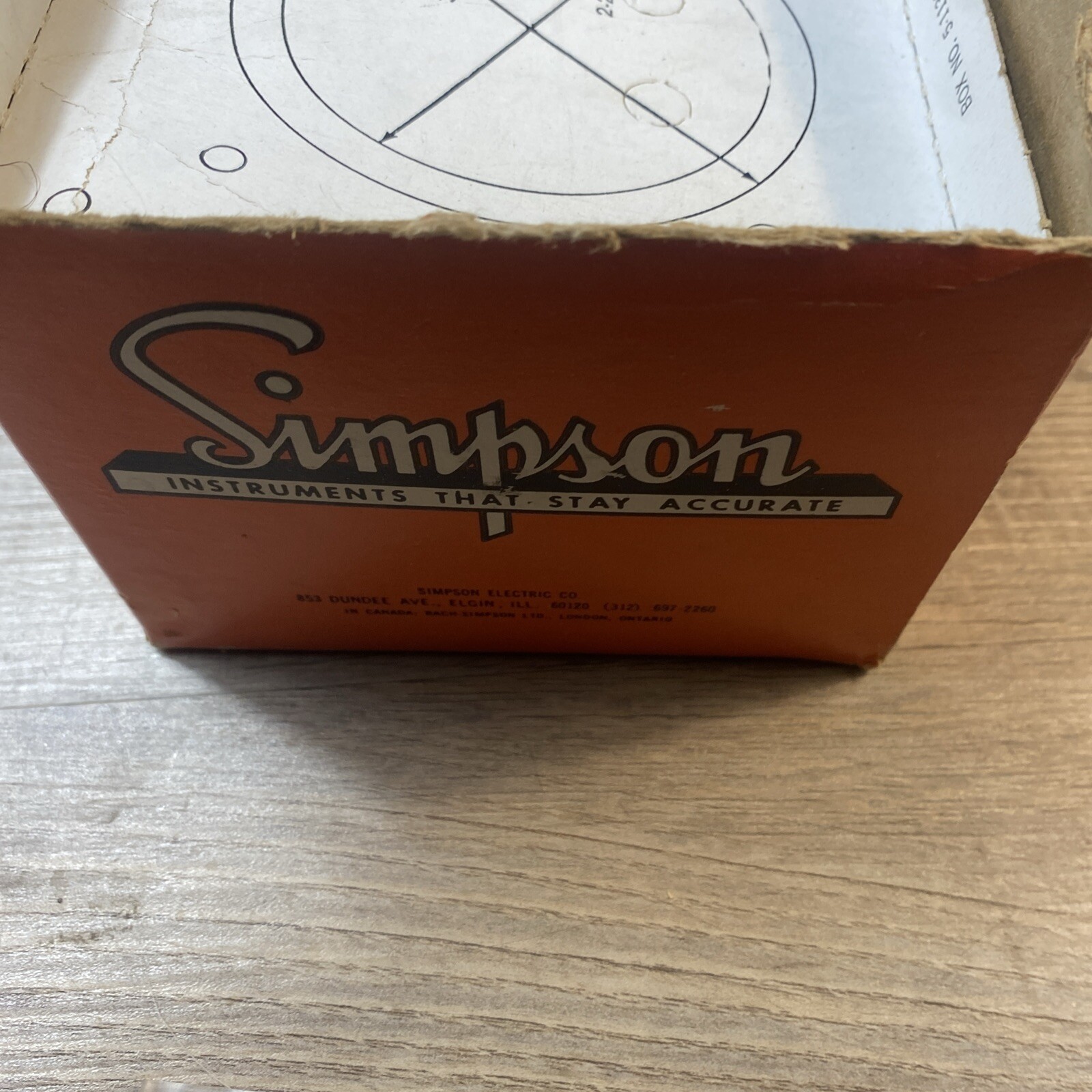 1329 Simpson Panel Meter 0-2 DC Amps (NOS)