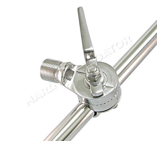 Guard Rail Mount Antenna Base Stainless Steel 22-25mm Diameter