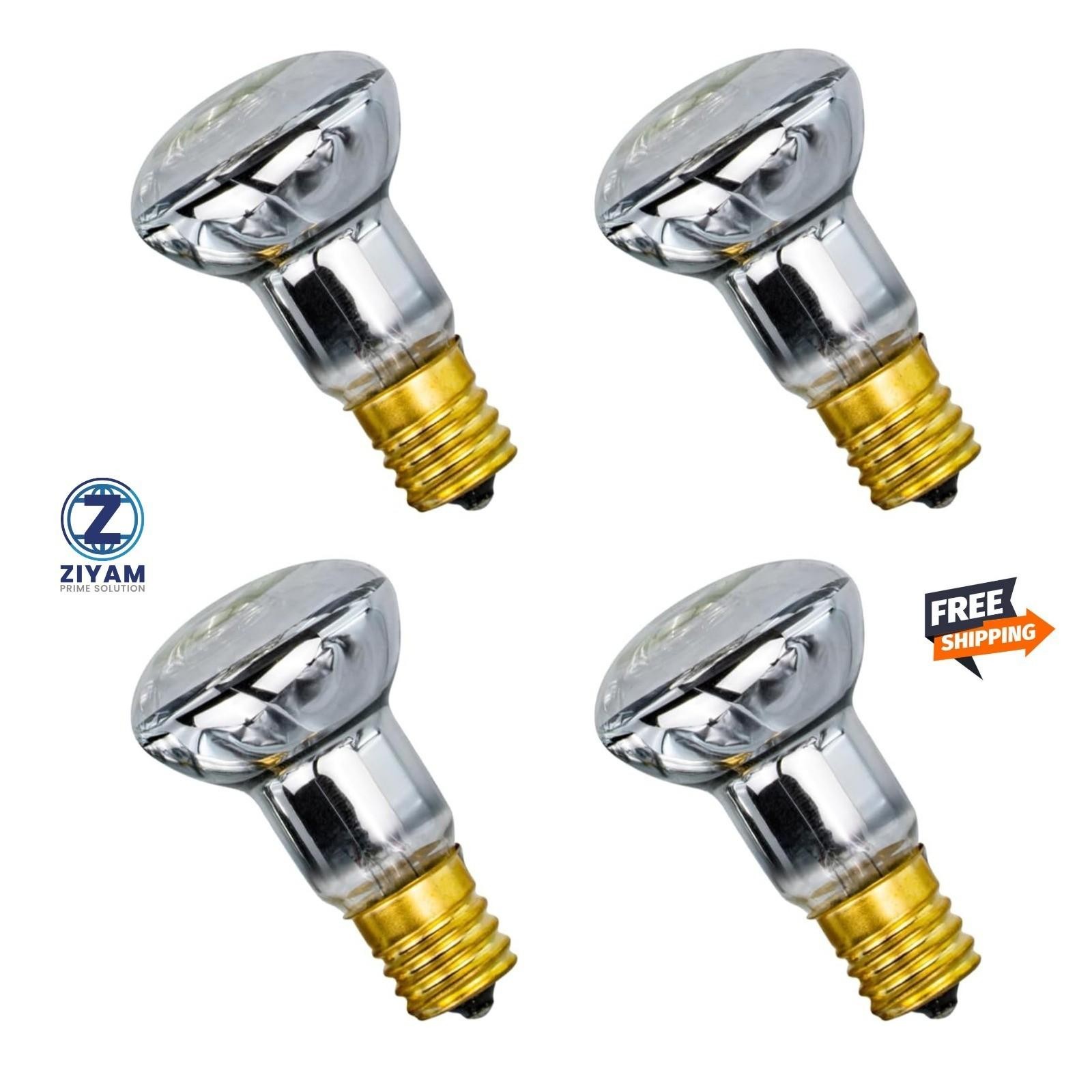 4 Pack Lava Lamp Bulb 120v R39 E17 30w Reflector Type Bulb,glitter Lamps Bedroom