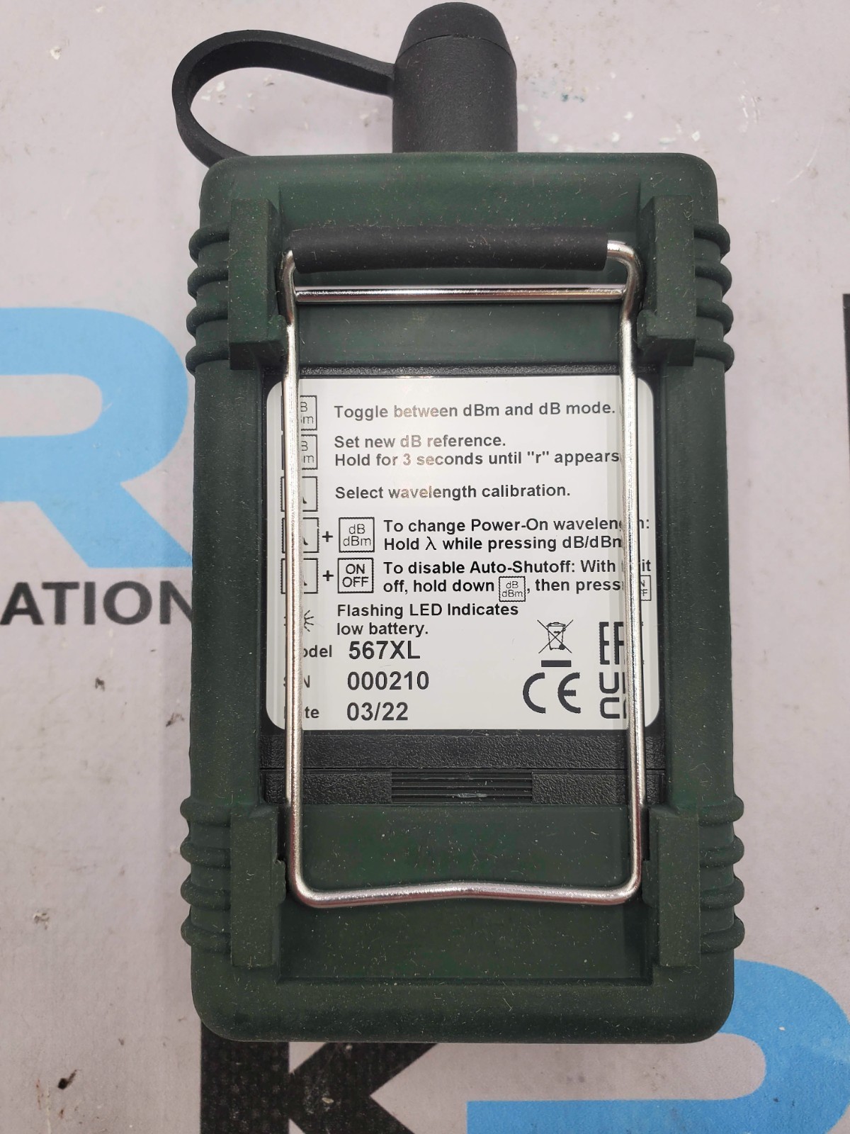 Tempo Communications 567XL Optic Power Meter