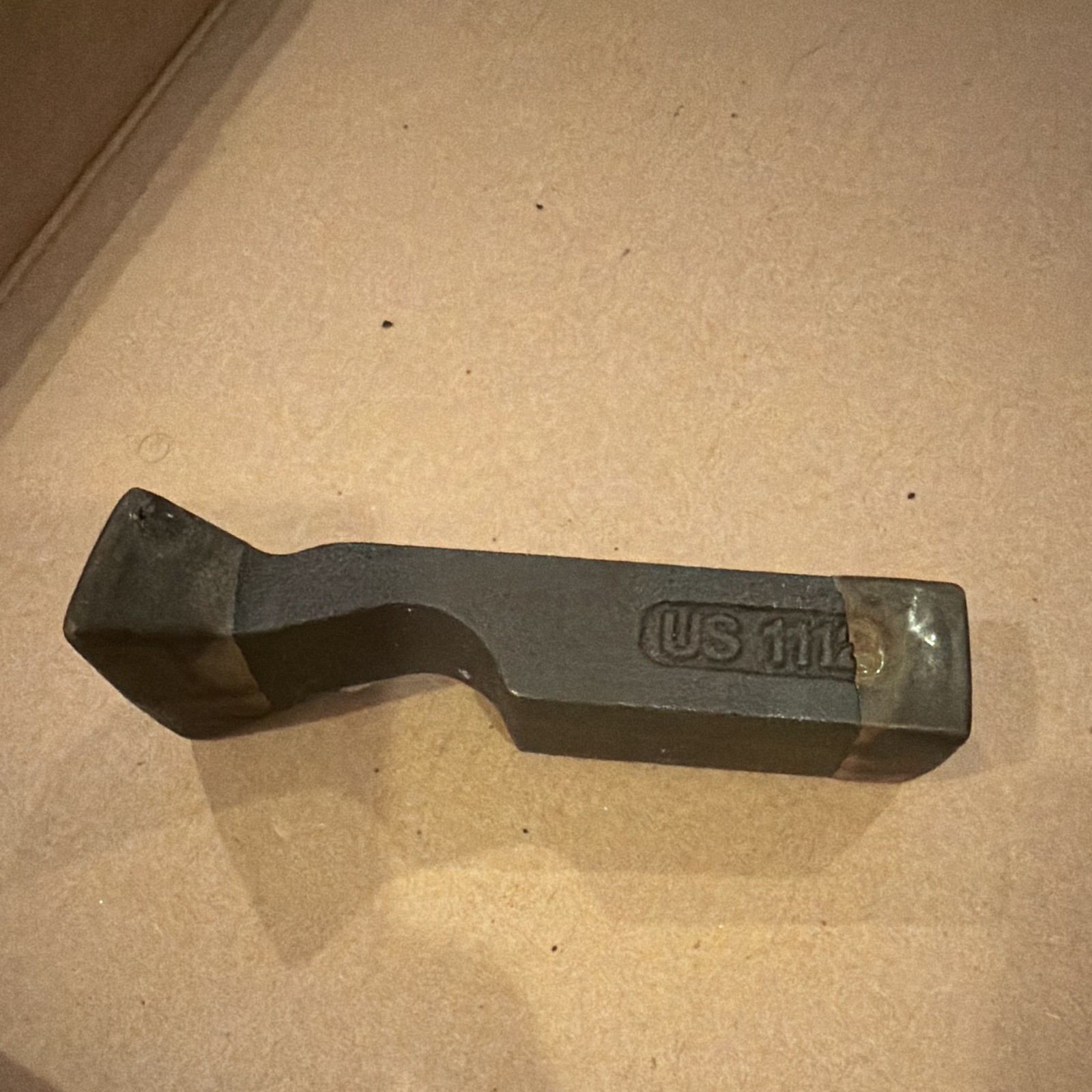 Blacksmithing Metal Tool Stake Tool Head Marked “US 1114” Blacksmith Tool