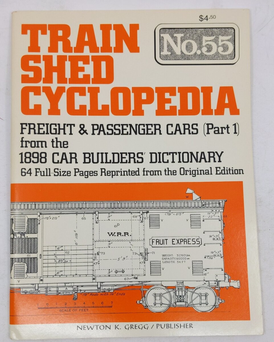Train Shed Cyclopedia No. 55 Paperback Book By Newton K. Gregg EX