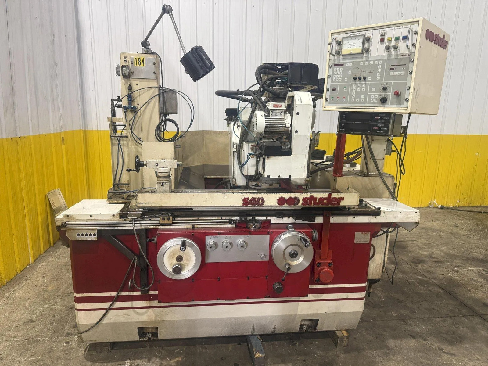 8.9" SWING x 25" CENTERS STUDER MODEL #S40-2 CYLINDRICAL GRINDER: YOBRO #25369
