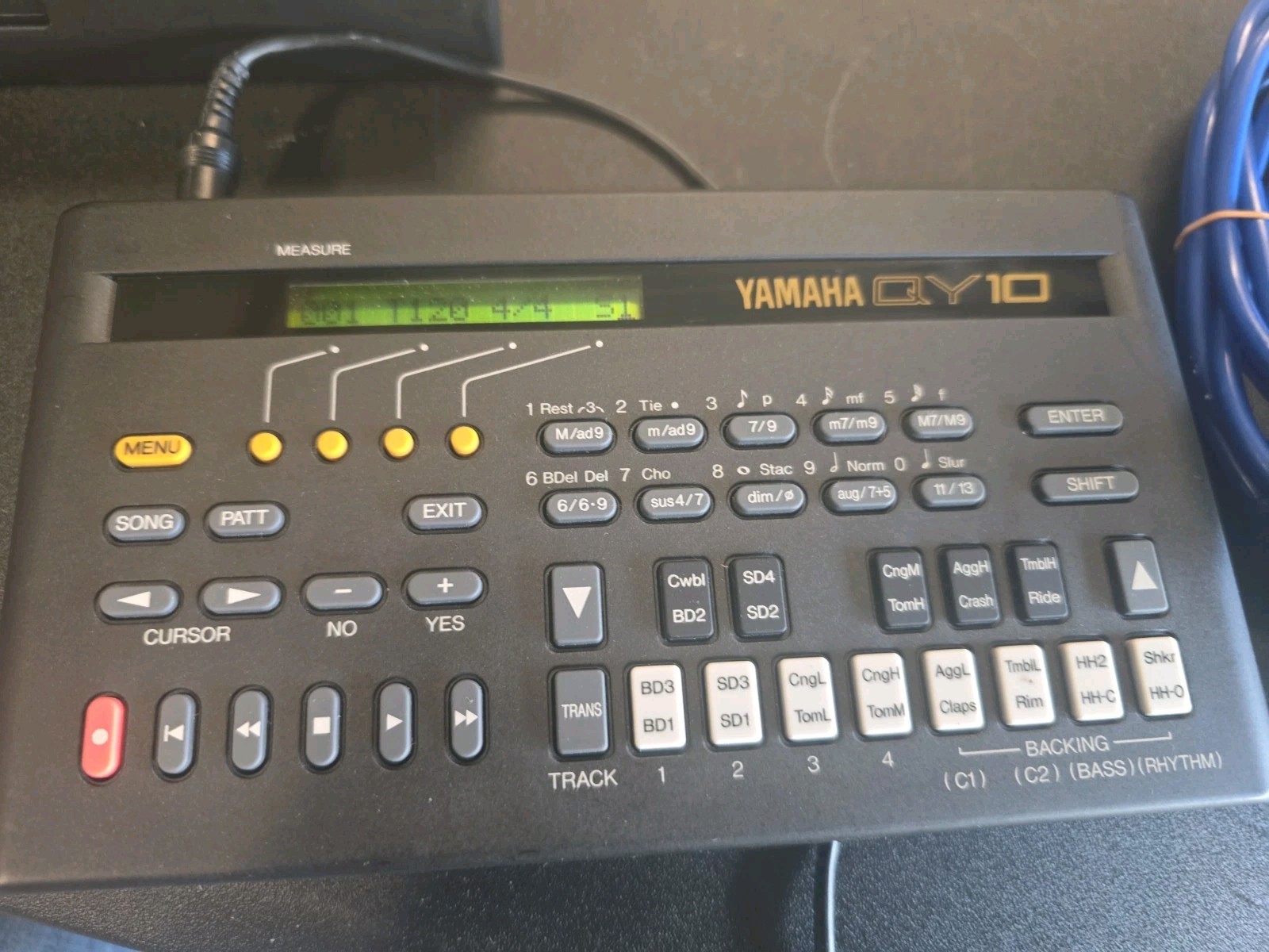 YAMAHA QY10 Mobile Sequencer Rhythm Machine Sampler  Tested From Japan  W Xtras