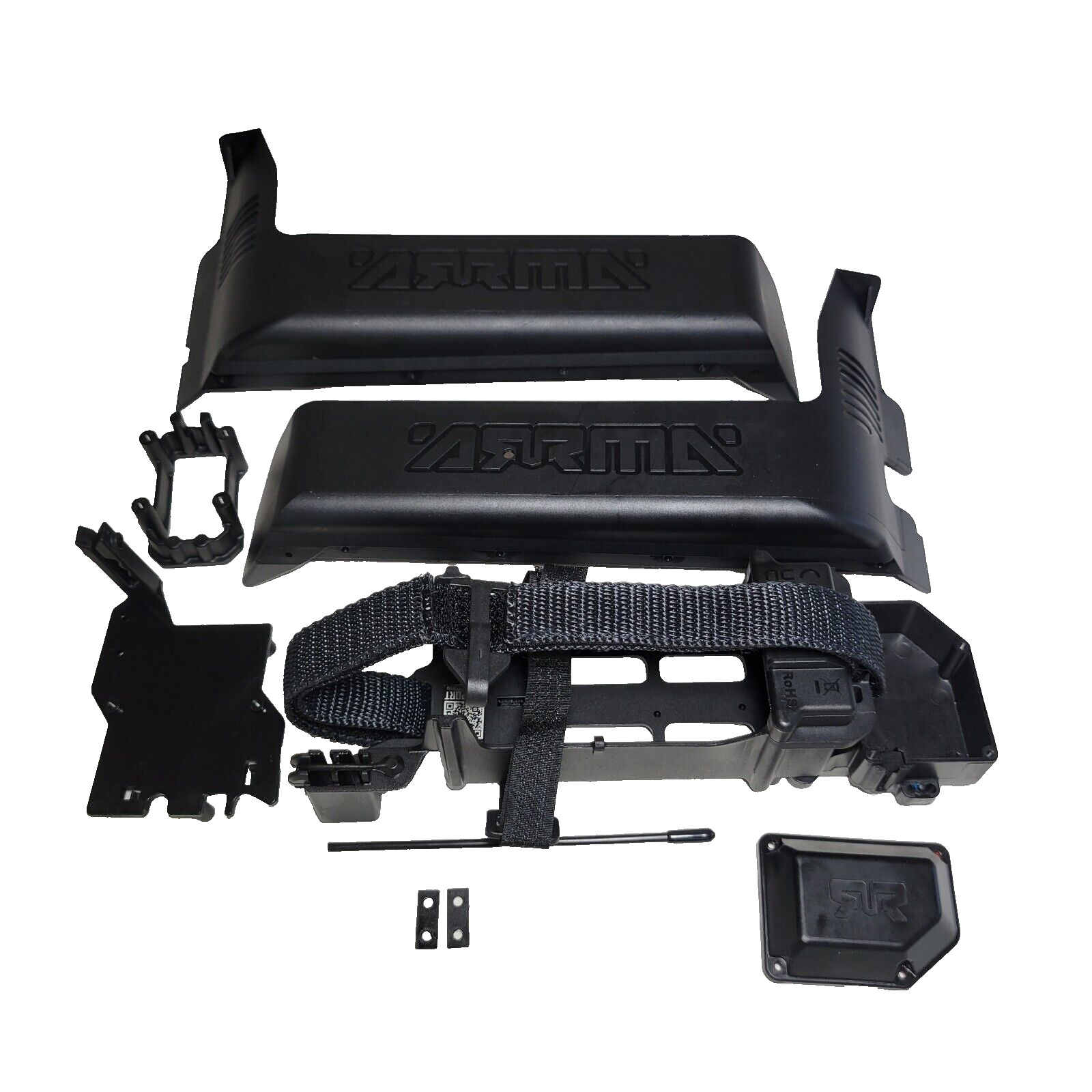 Arrma Notorious 6s V6 BLX Side Guards Battery Tray Straps Servo / ESC Mount