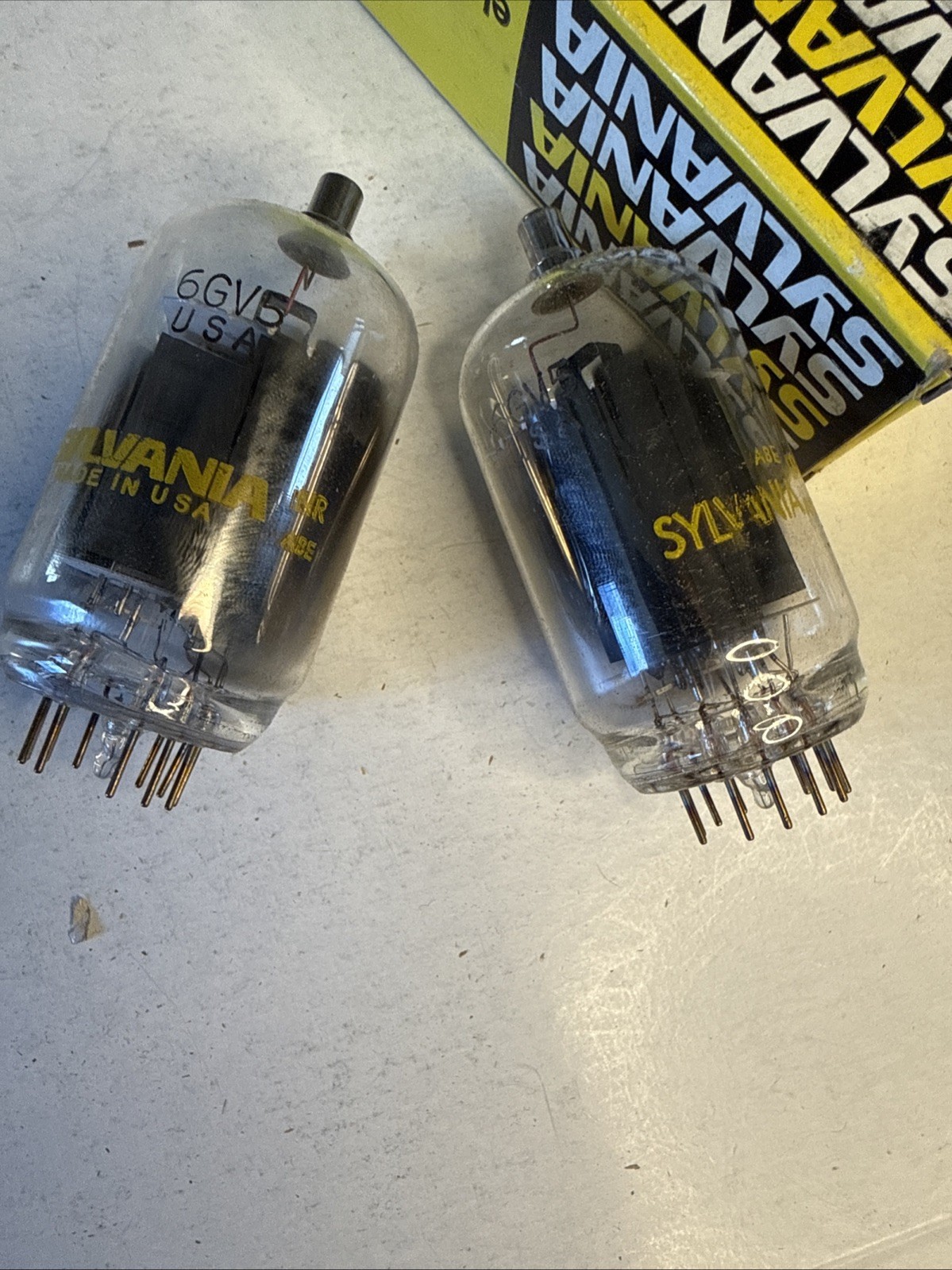 Lot Of 3: Sylvania 6GV5 VACUUM TUBE OEM NOS Tu3