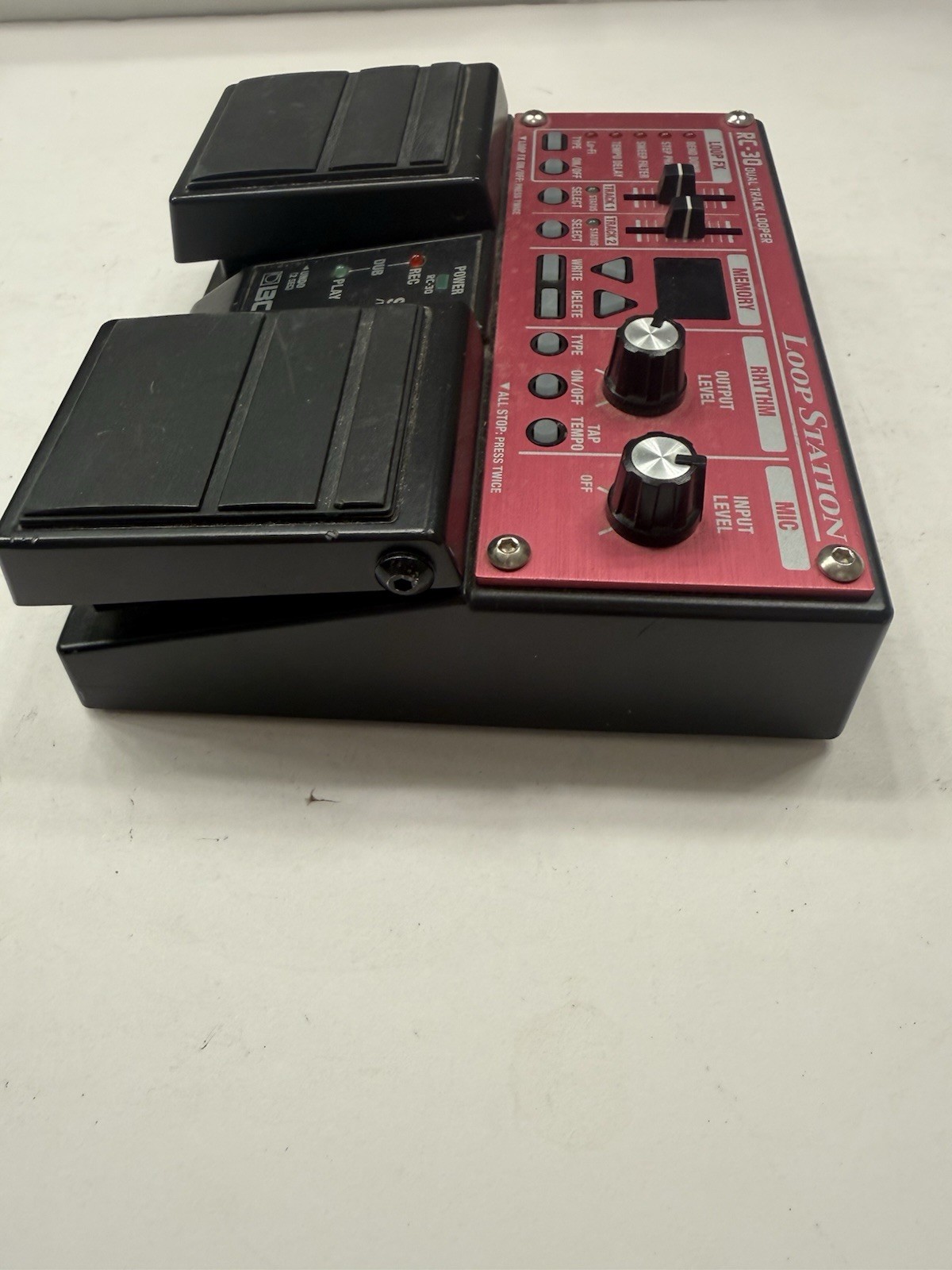 Boss RC-30 Loop Station Dual Track Looper Sampler Guitar Effect Pedal + PSU