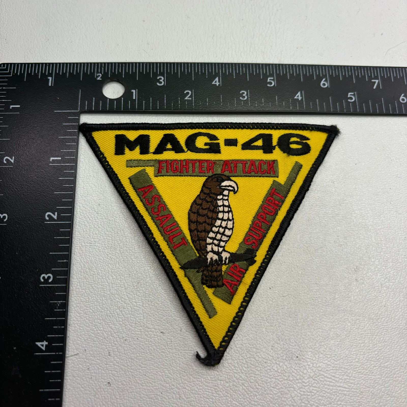 US MARINES AIRCRAFT GROUP MAG 46 FIGHTER ATTACK ASSAULT AIR SUPPORT Patch 48a1