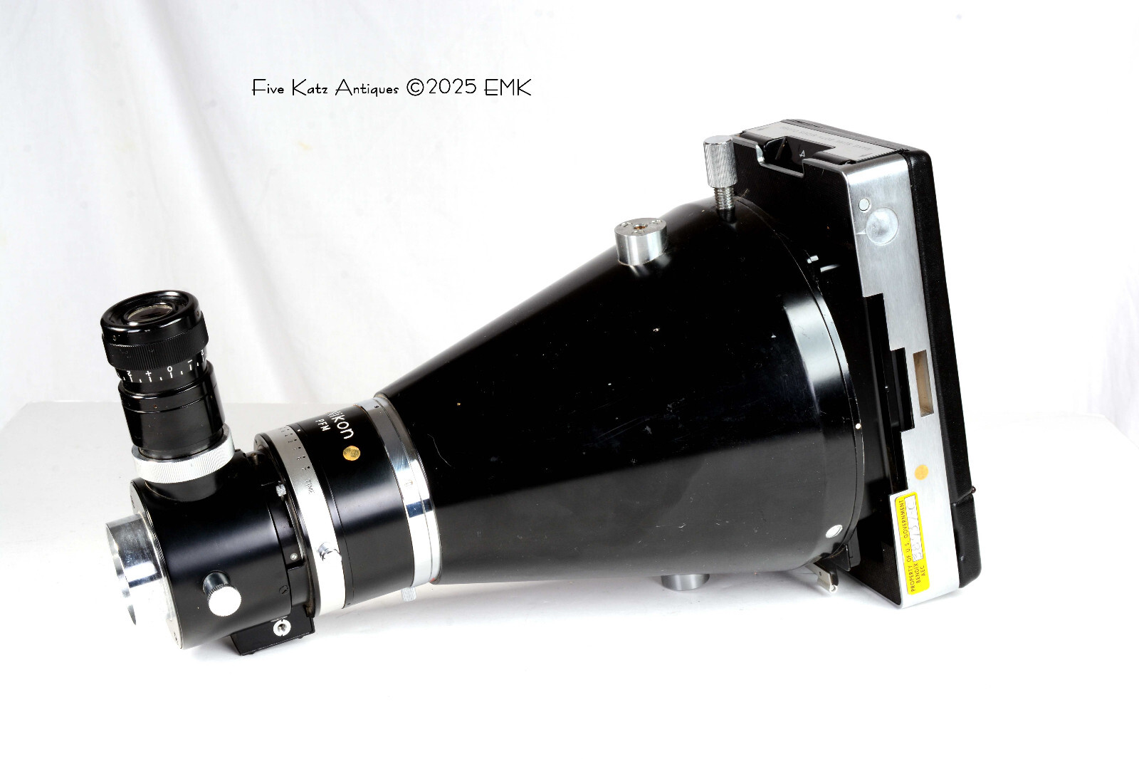 Vintage Nikon PFM Microscope Polaroid Capture - NASA - Bendix