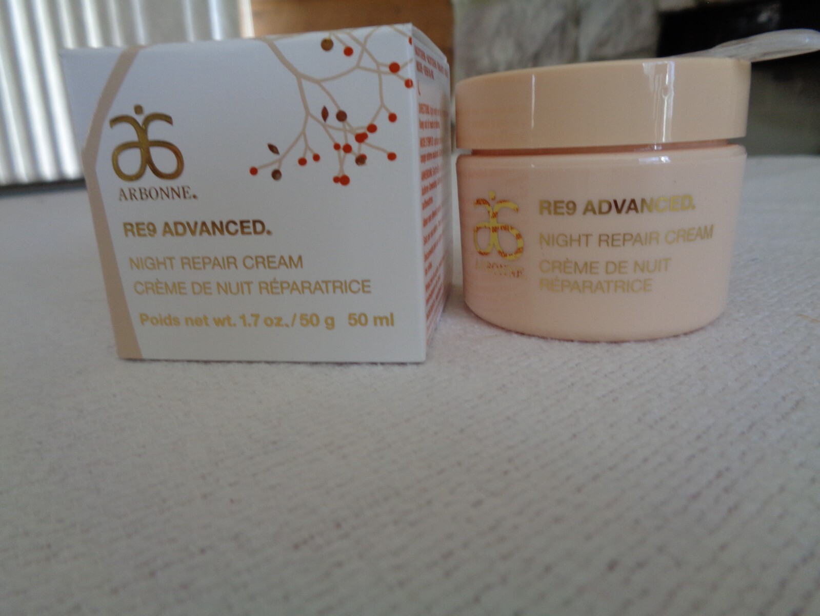 New Arbonne RE9 Advanced Night Repair Cream 1.7 oz./50g free shipping