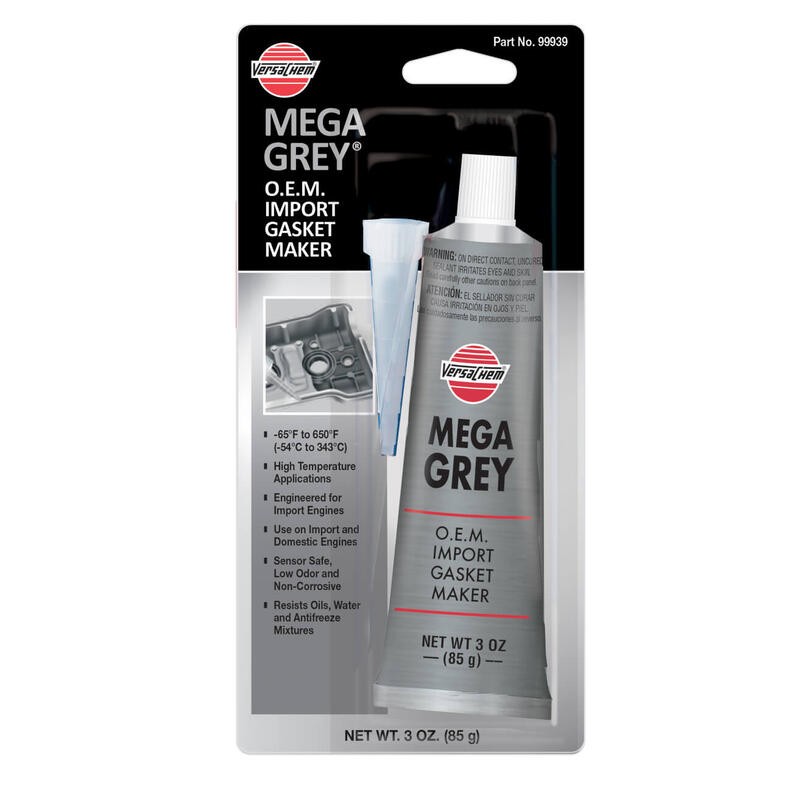 VersaChem Gasket Making Compound 99939 (12pk); Mega Grey Silicone 3 oz Paste