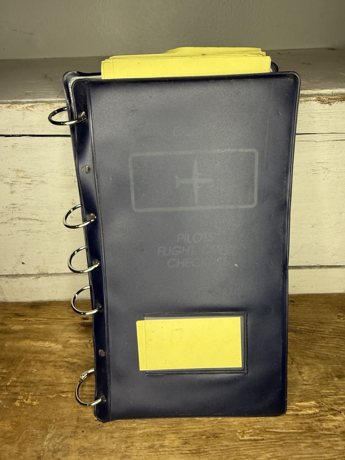 VTG C-26B Pilot Flight Crew Check Lists Binder - Navy w/ID Window- Brand New