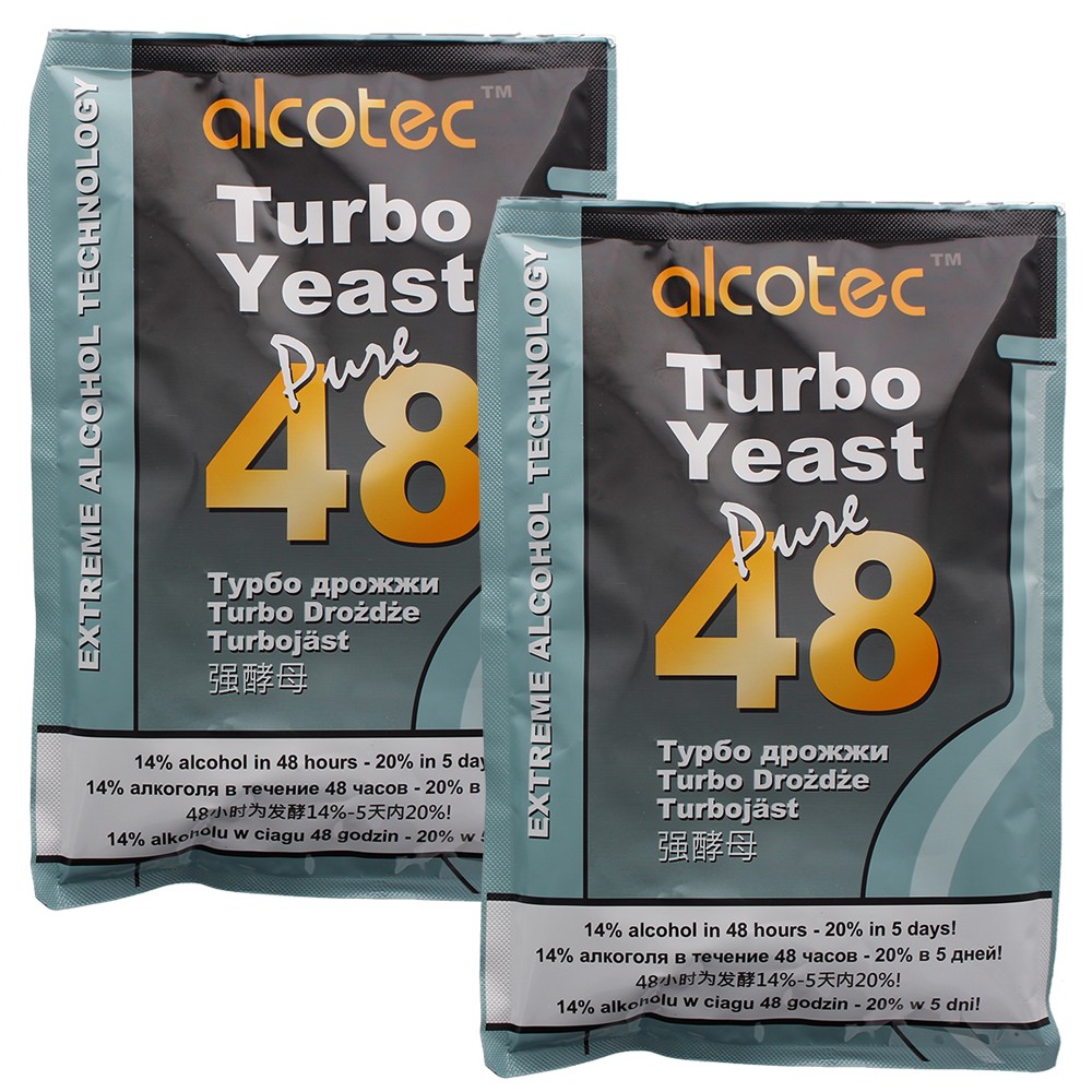 Alcotec 48-hour Turbo Yeast, 135 grams (Pack of 2)