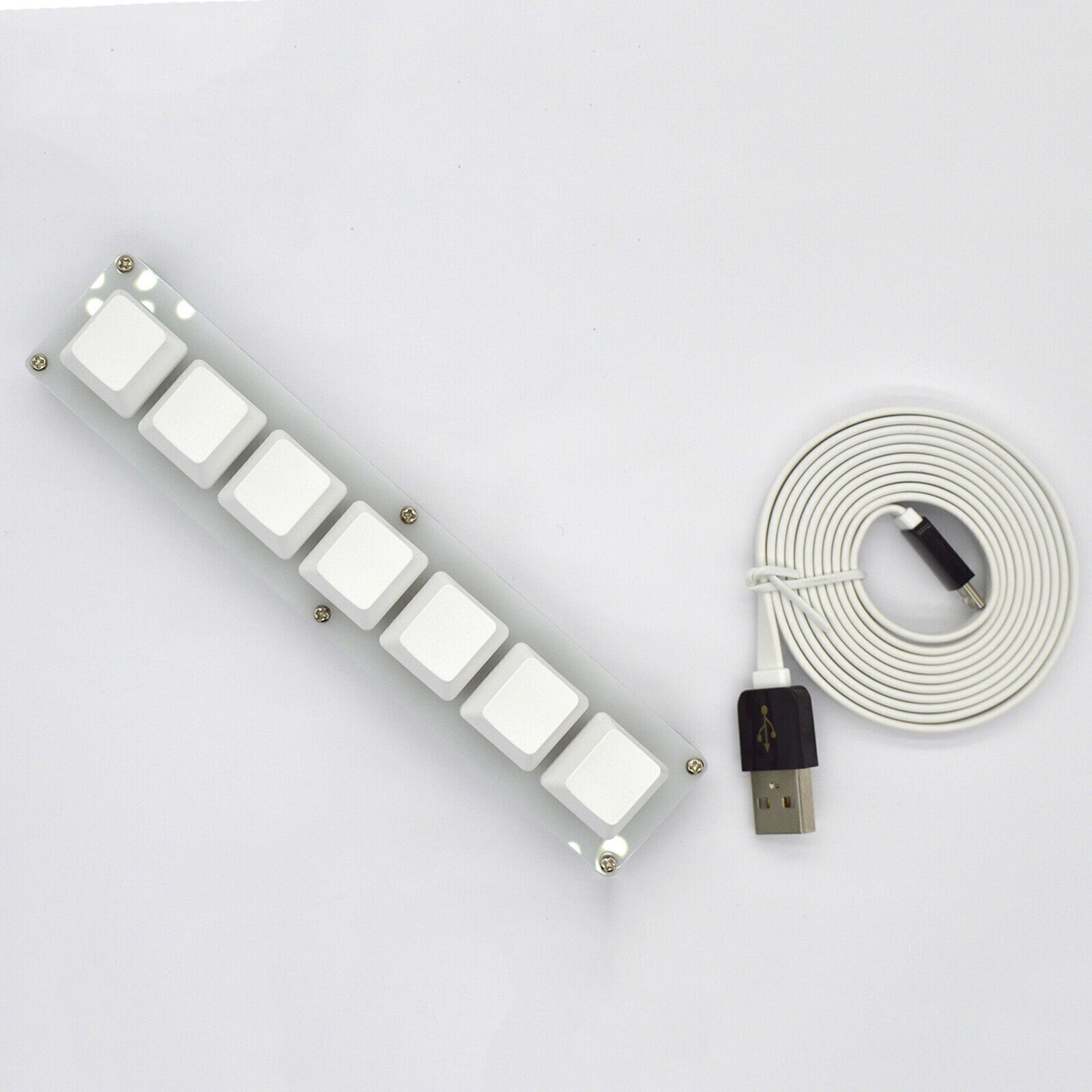 1*Standard 7Keys Keyboard USB Interface Custom Macro Mini Mechanical Keyboard