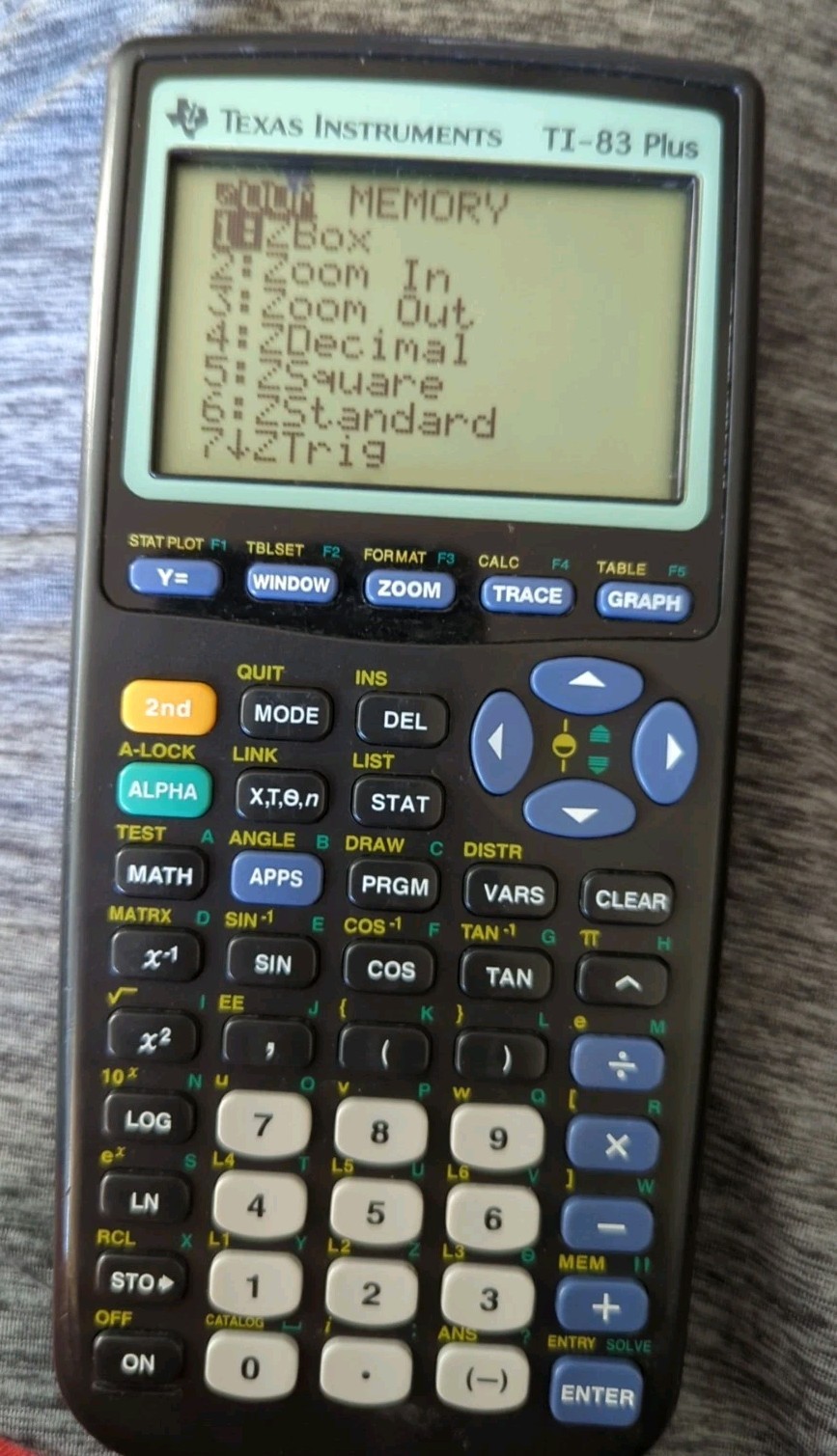 Texas Instruments TI-83 Plus Graphing Calculator + Cover - Tested Working