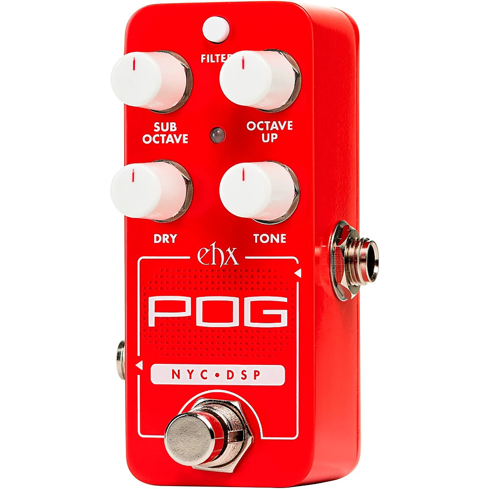 ElectroHarmonix Pico POG Poly Octave Generator Effects Pedal Red