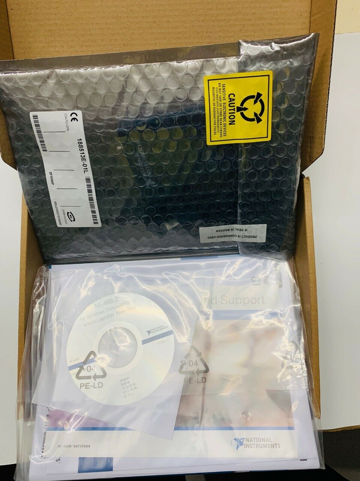 National Instrumens NI GPIB-USB-HS GPIB Data Acquisition Card 778927-01 IEEE 488