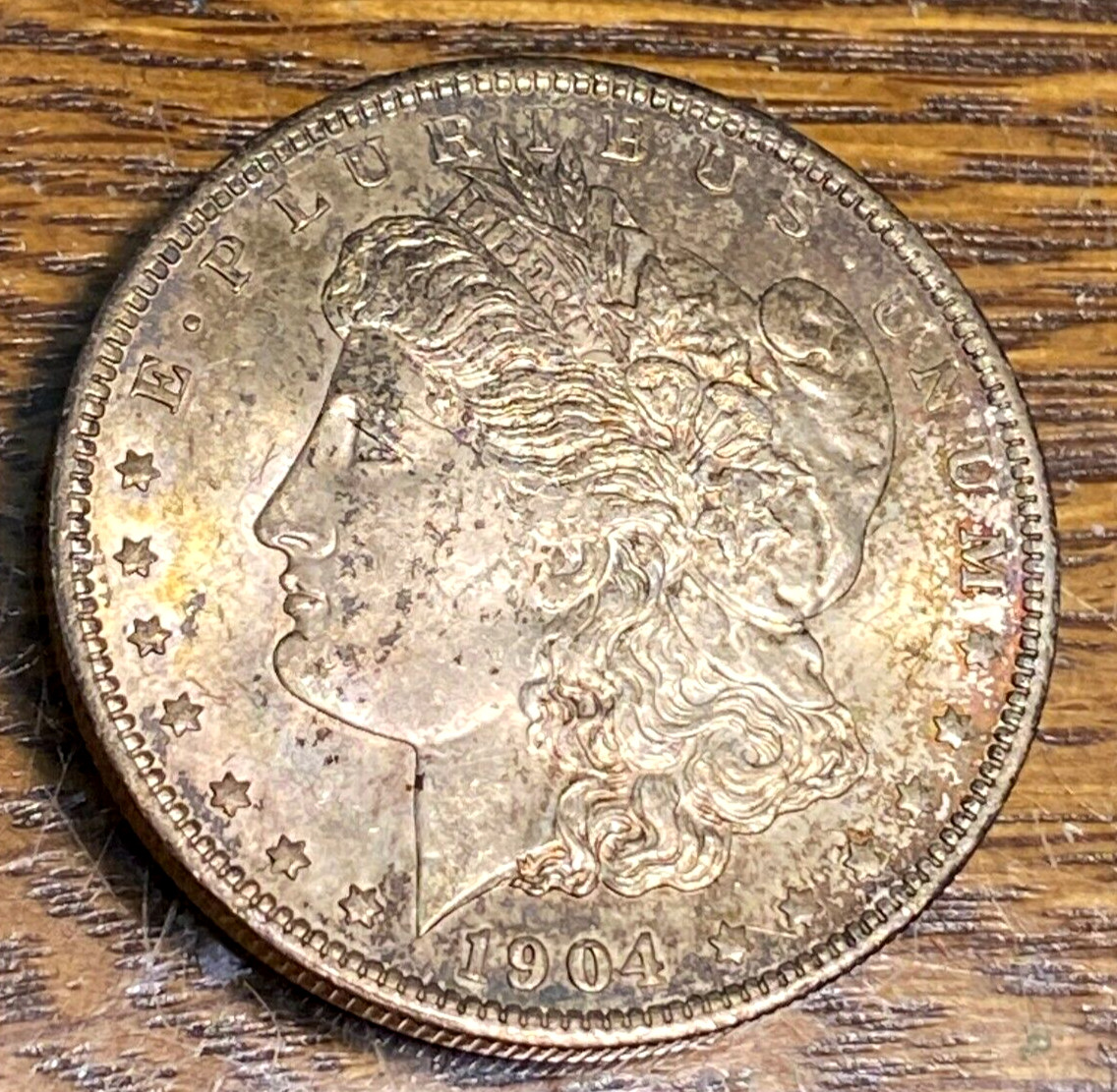1904-O Morgan Dollar Original Choice BU Nice Patina CHRC
