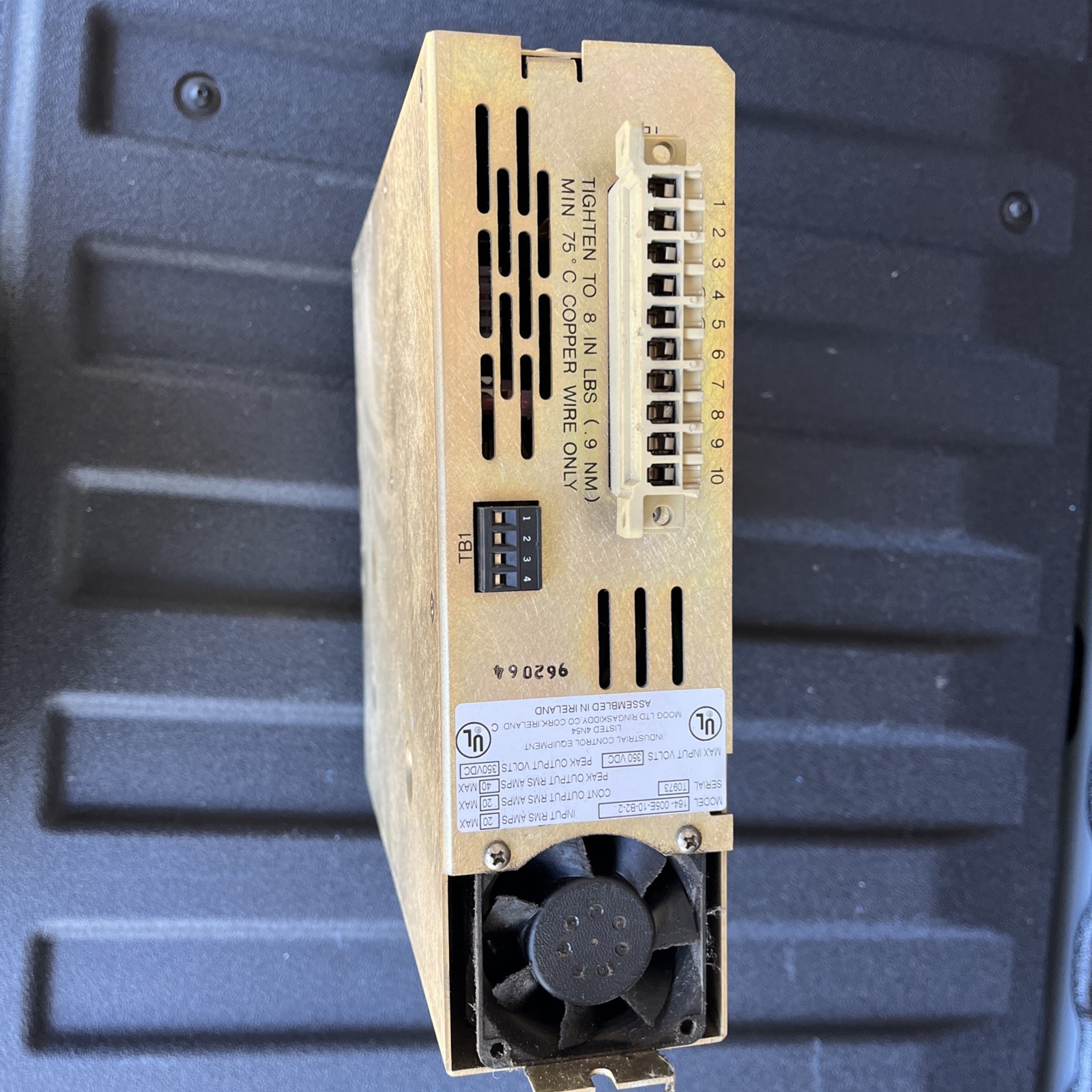 Moog Digital Motor Controller. Model: 164-005E-10-B2-2