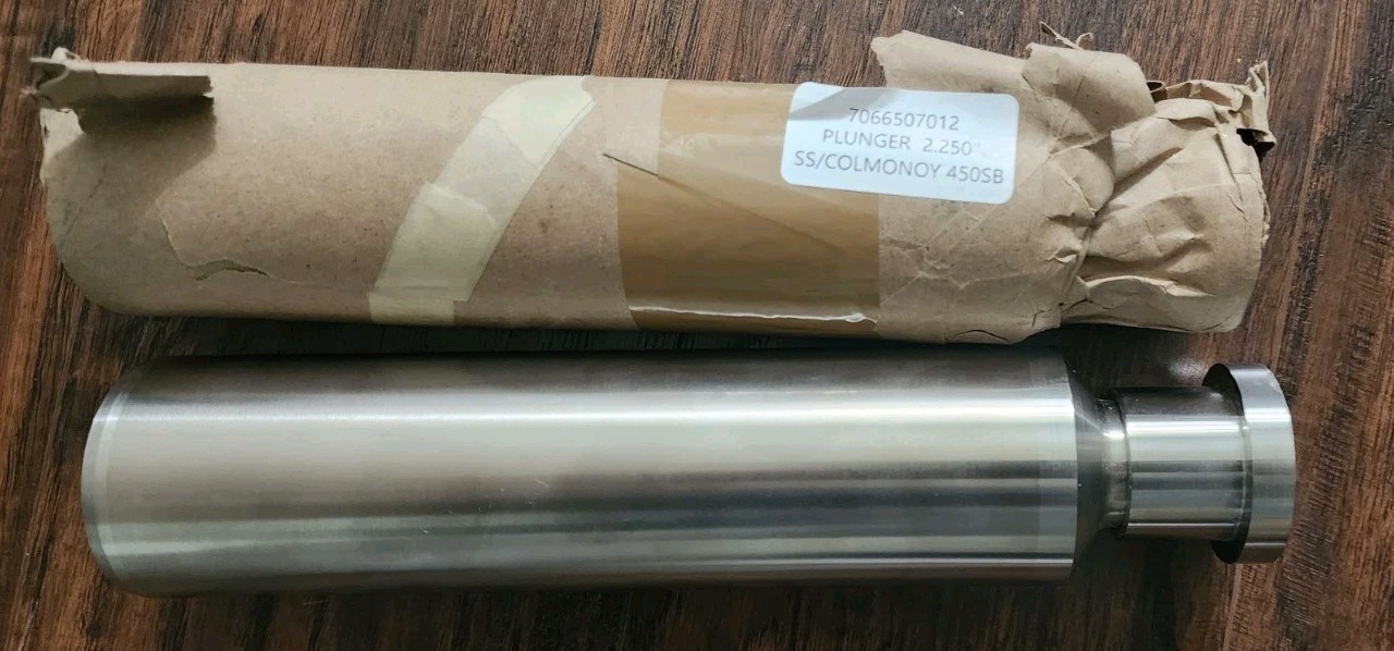 Set Of 2 Pump Plungers Stainless Steel W/ Colmonoy 450SB Coating 2.25" X 10 3/8"