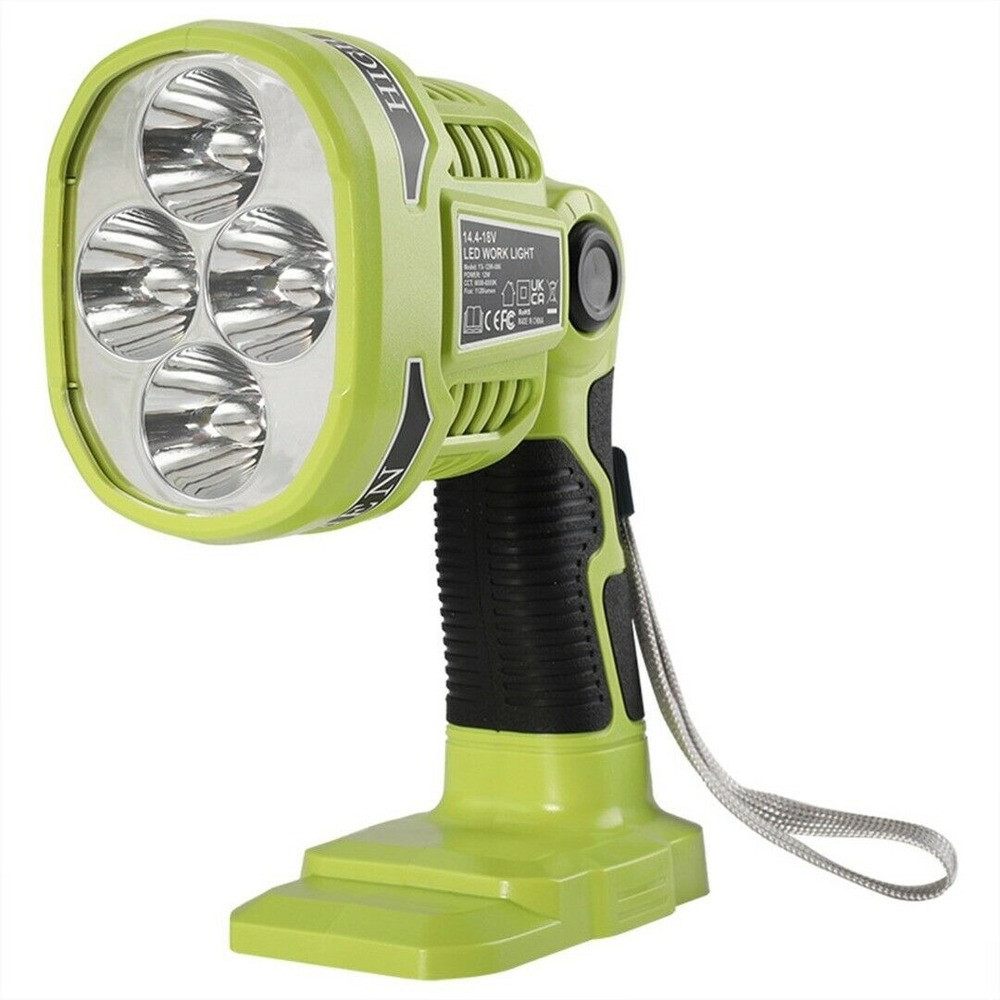 1120LM Flashlight Spotlight LED Work light Emergency Light for Ryobi ONE+ 18V