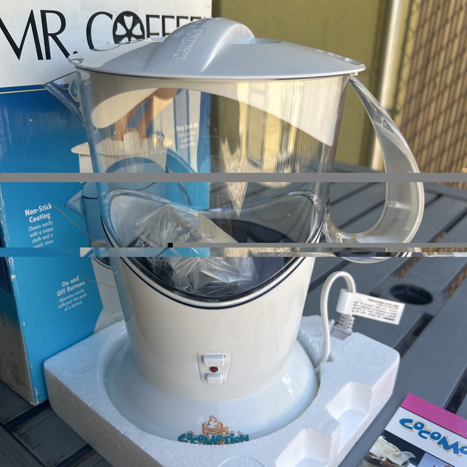 Mr. Coffee Cocomotion HC4 Automatic Hot Chocolate Maker 4 Cup New In Open Box