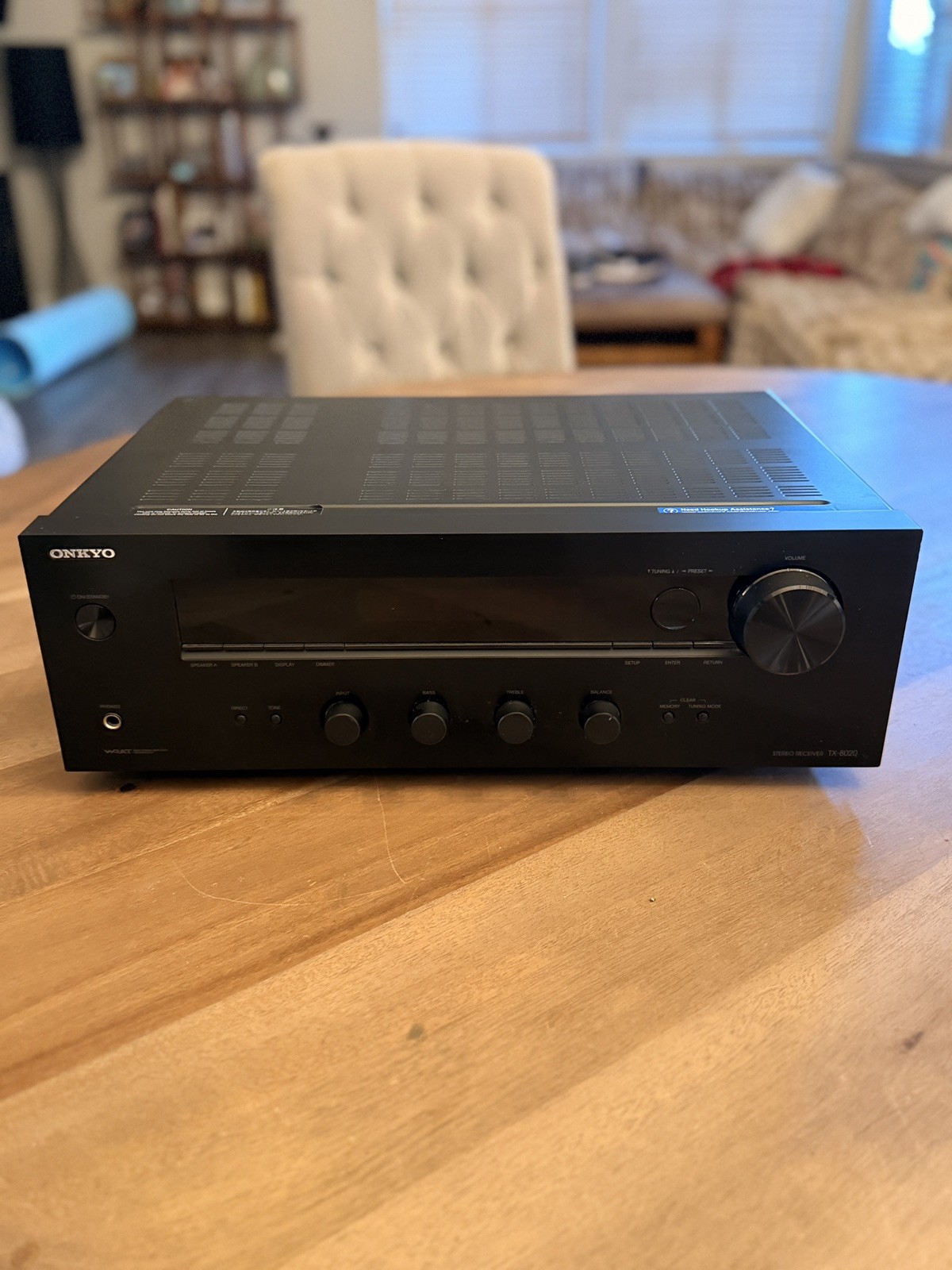 Onkyo TX-8020 Stereo Receiver 2 Channels Radio Tuner AM/FM Black
