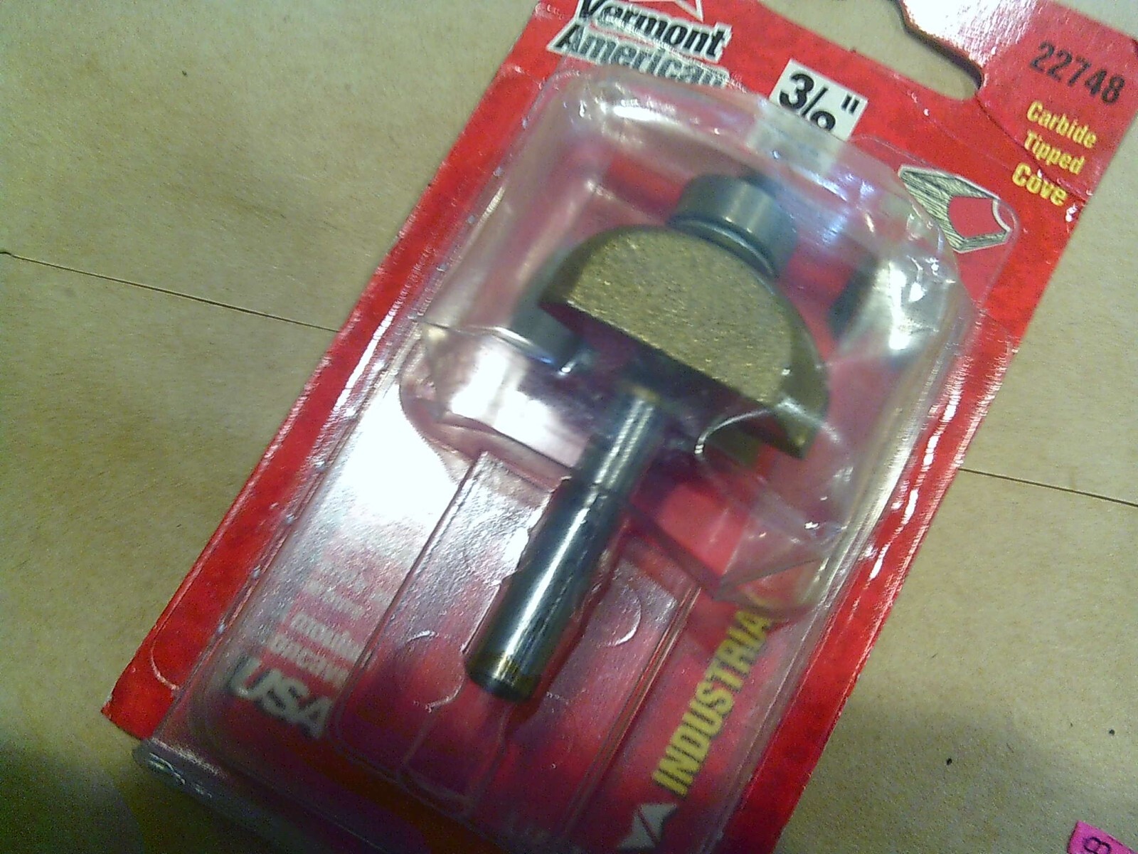 Vermont American 3/8" Carbide Tipped Cove Router Bit 22748 Made In USA