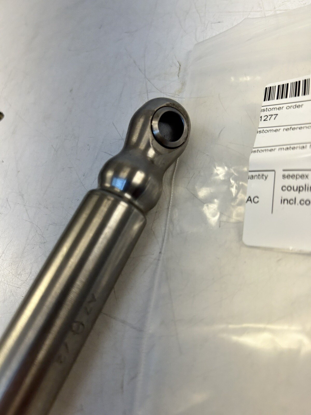 OLD STOCK SEEPEX STAINLESS COUPLING ROD 60/2 AISI 316Ti KSTA706000200NXXBE SHAFT