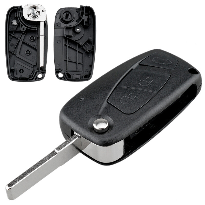 3 Button Car Remote Key Fob Case Shell SIP22 Blade for FIAT Punto Ducato Bravo