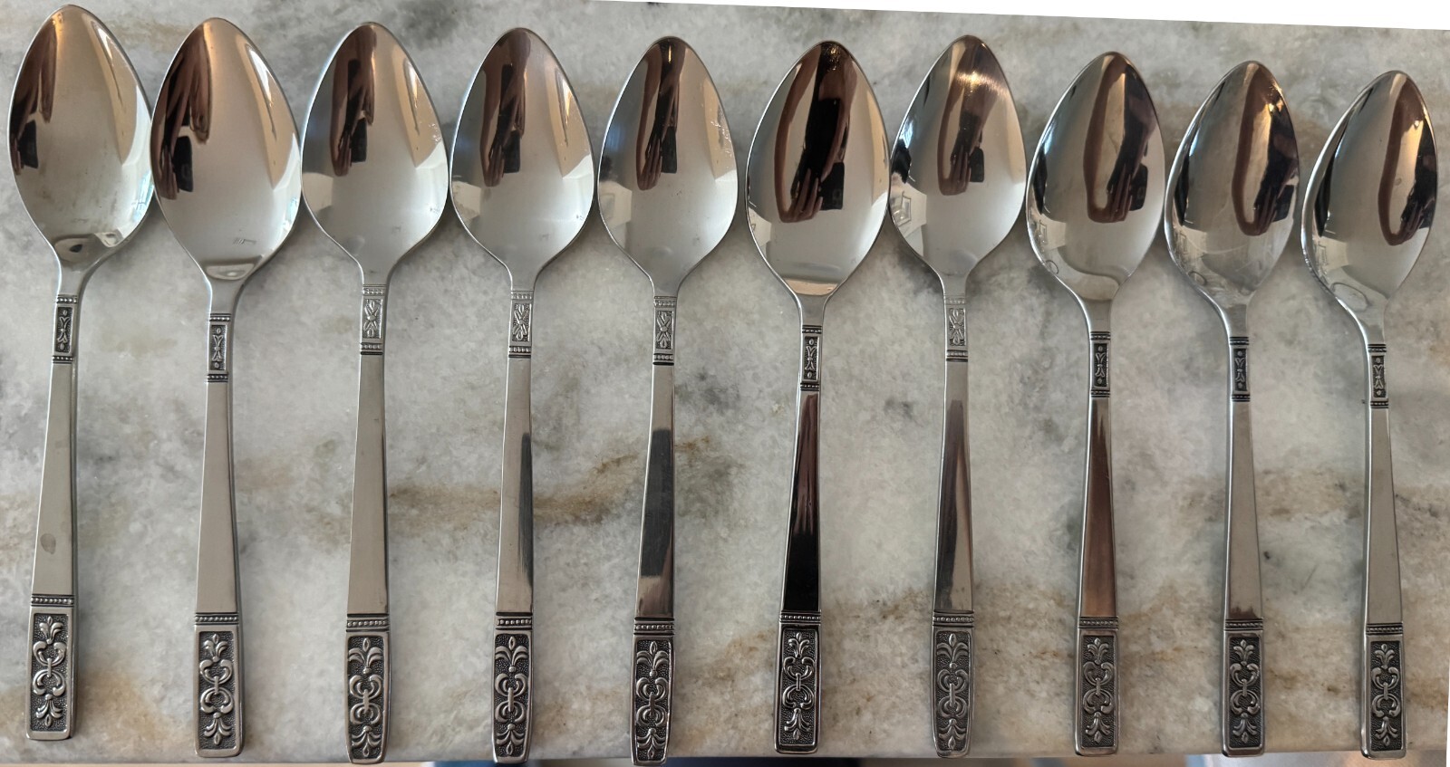 10 Teaspoon Cortina (Stainless) by Imperial Intl glossy 6 1/4" Korea