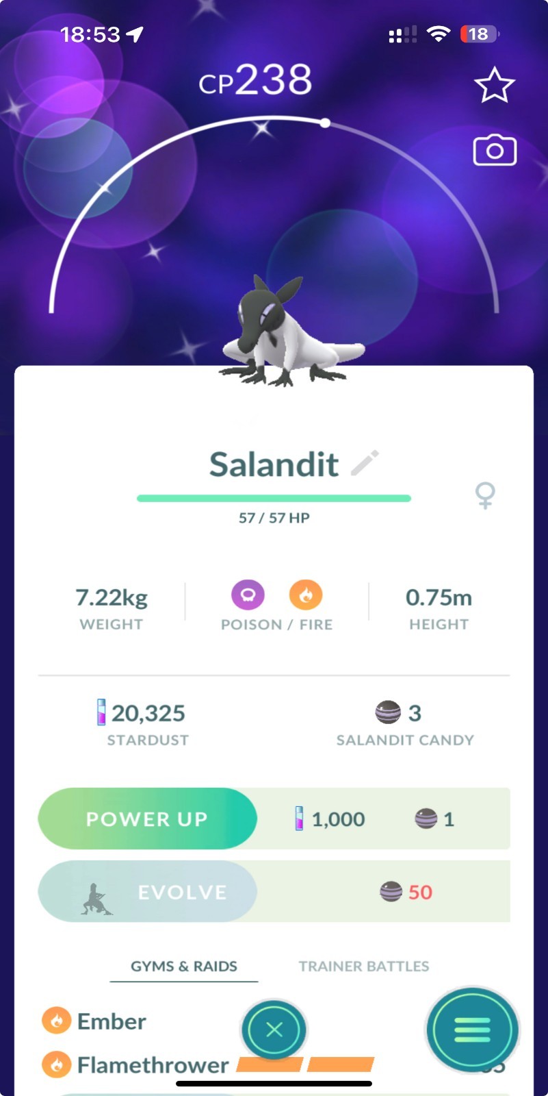 Shiny Salandit Female PTCs or Trade Read Description