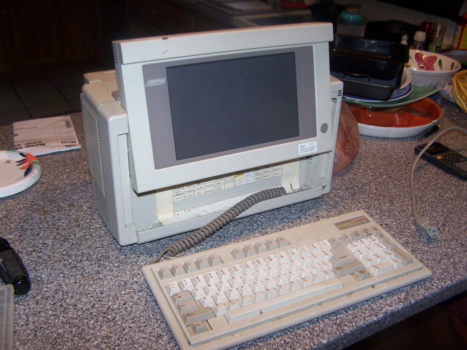 Compaq Portable III With Red Plasma Display *Likely needs New HDD*