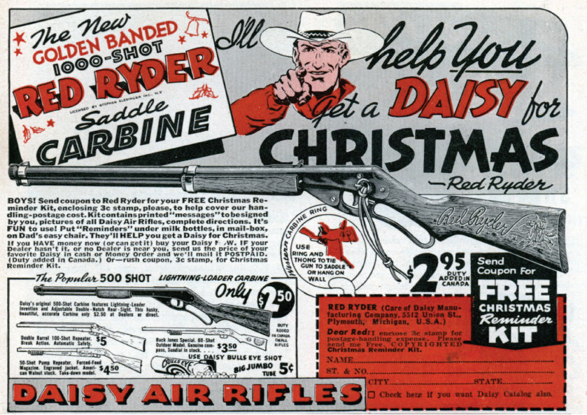 1983 A Christmas Story Red Ryder Sales Ad Ralphie Leg Lamp Print 🎄🎅🎄