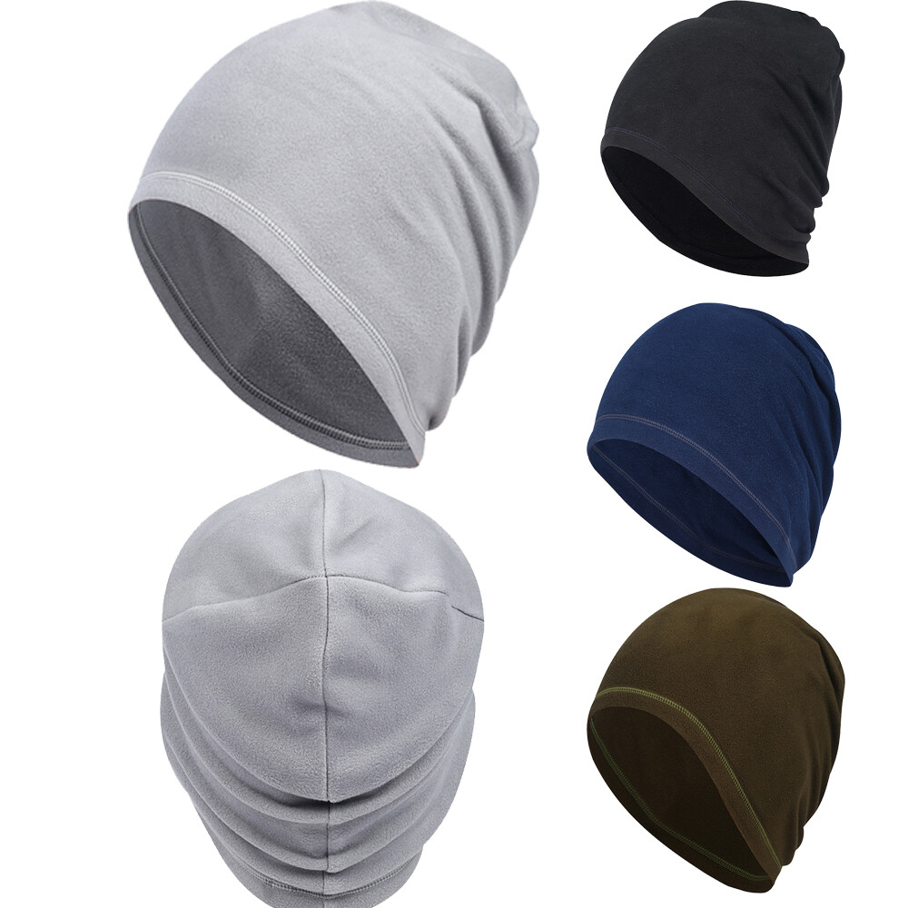Winter Warm Skull Cap Soft Fleece Beanie Hat Outdoor Tactical Ski Windproof Caps