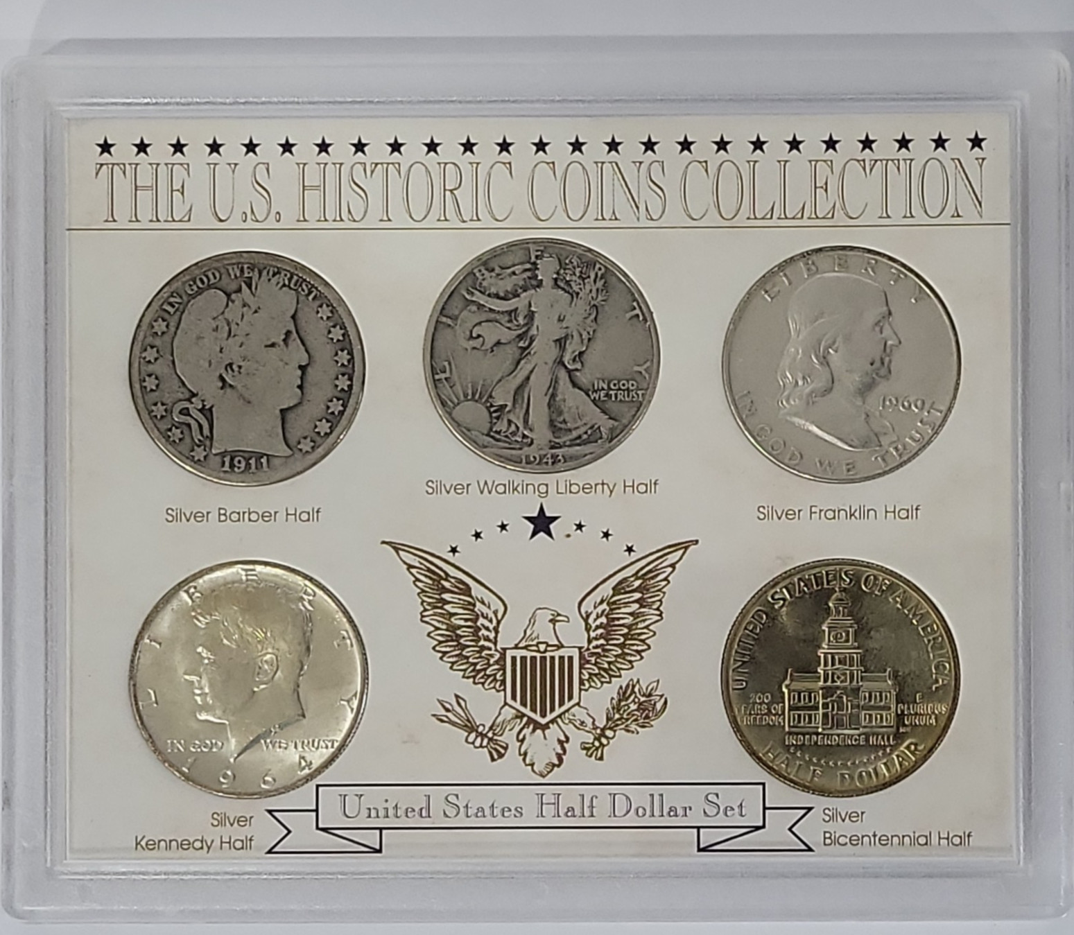 U.S. Silver Half Dollar Set in orignal sealed hard plastic