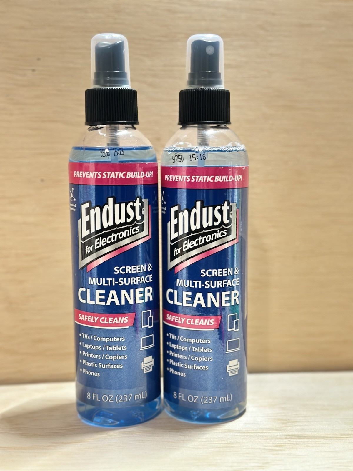 Lot 2-Endust for Electronics Anti-Static Cleaning Spray 8 Fl OZ Ea